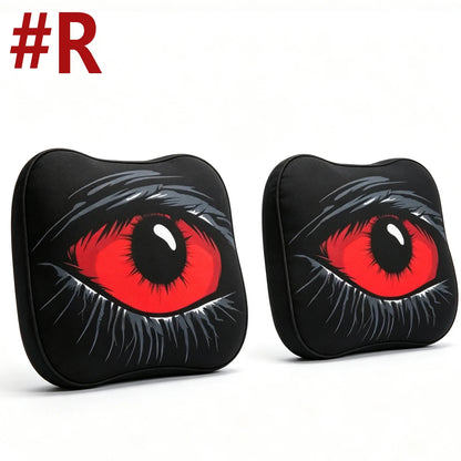 2PCS Ghost Face Headrest Covers for Cars, Stretchy Seat Headrest Protector for Auto Truck SUV, Funny Scary Washable Elastic Inte